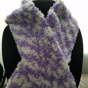 Lavender/white scarves soft like cashmere